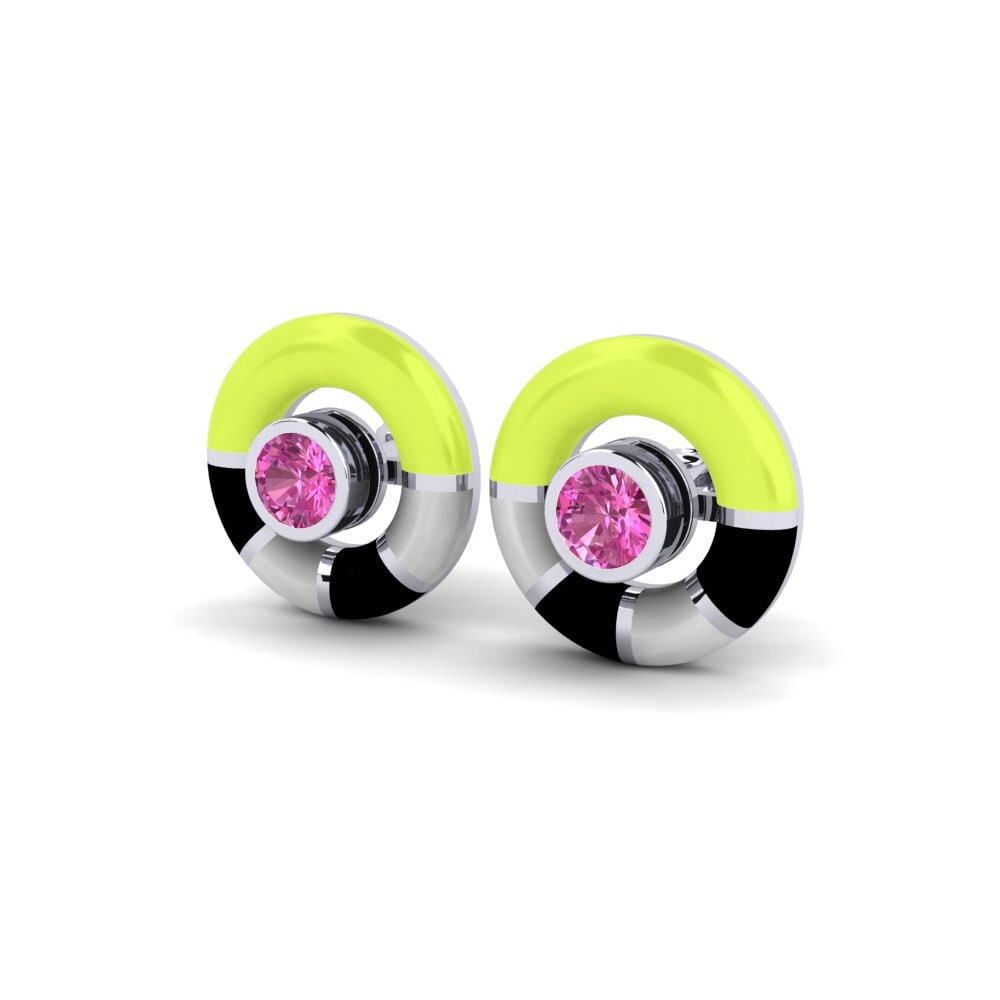 Pink Topaz Women's Earring Carcule