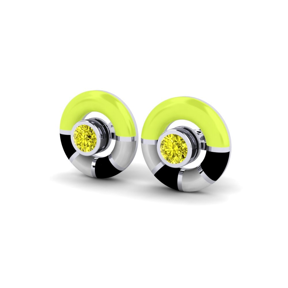 Yellow Diamond Women's Earring Carcule