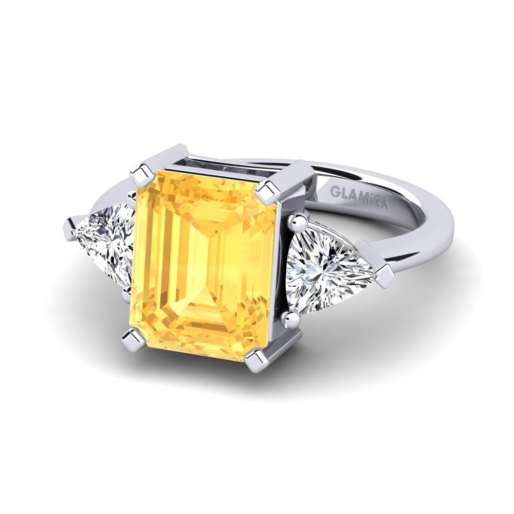 Citrine Engagement Ring Carenzia
