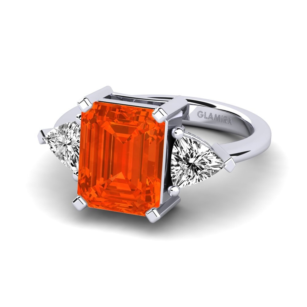 Fire-Opal Engagement Ring Carenzia