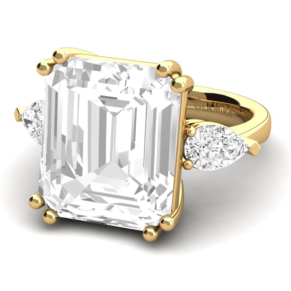 9k Oro Amarillo Anillo Caridad