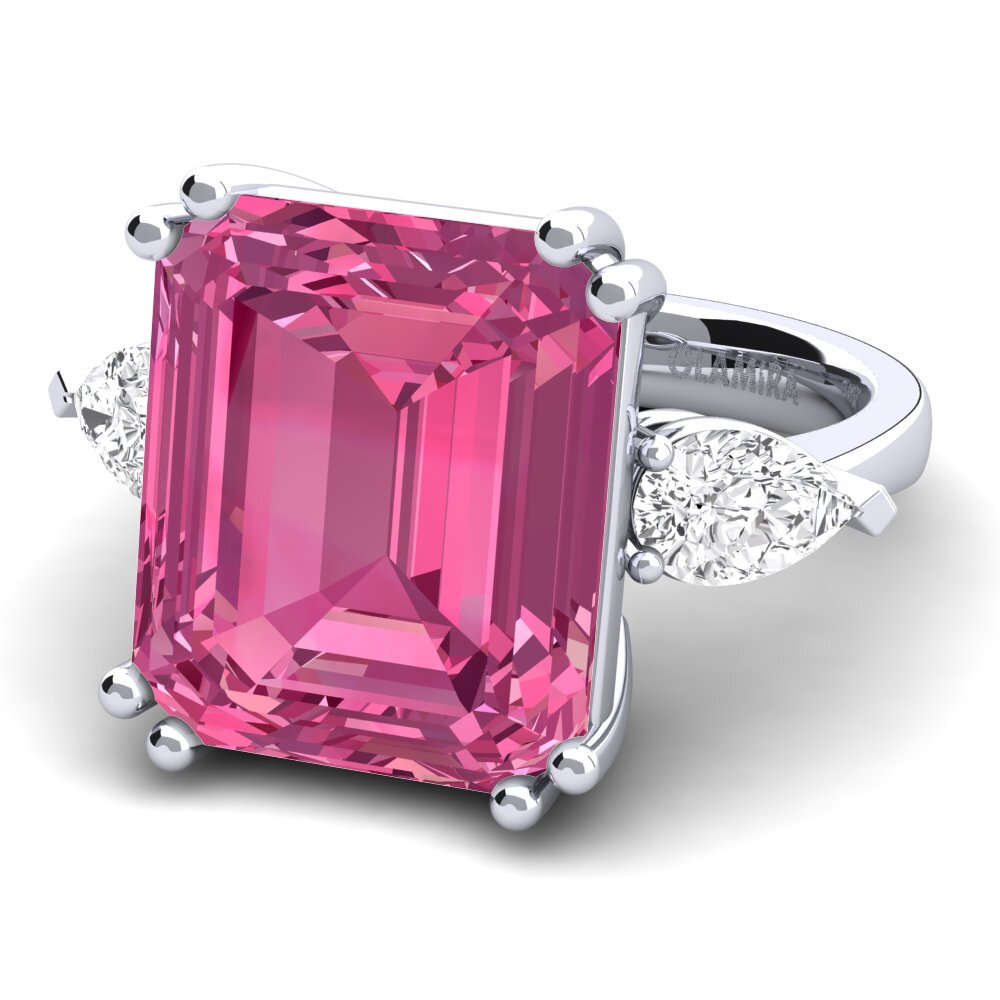 White Silver Ring Caridad