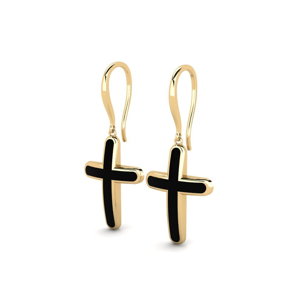 9k Oro Amarillo Pendientes Cariear