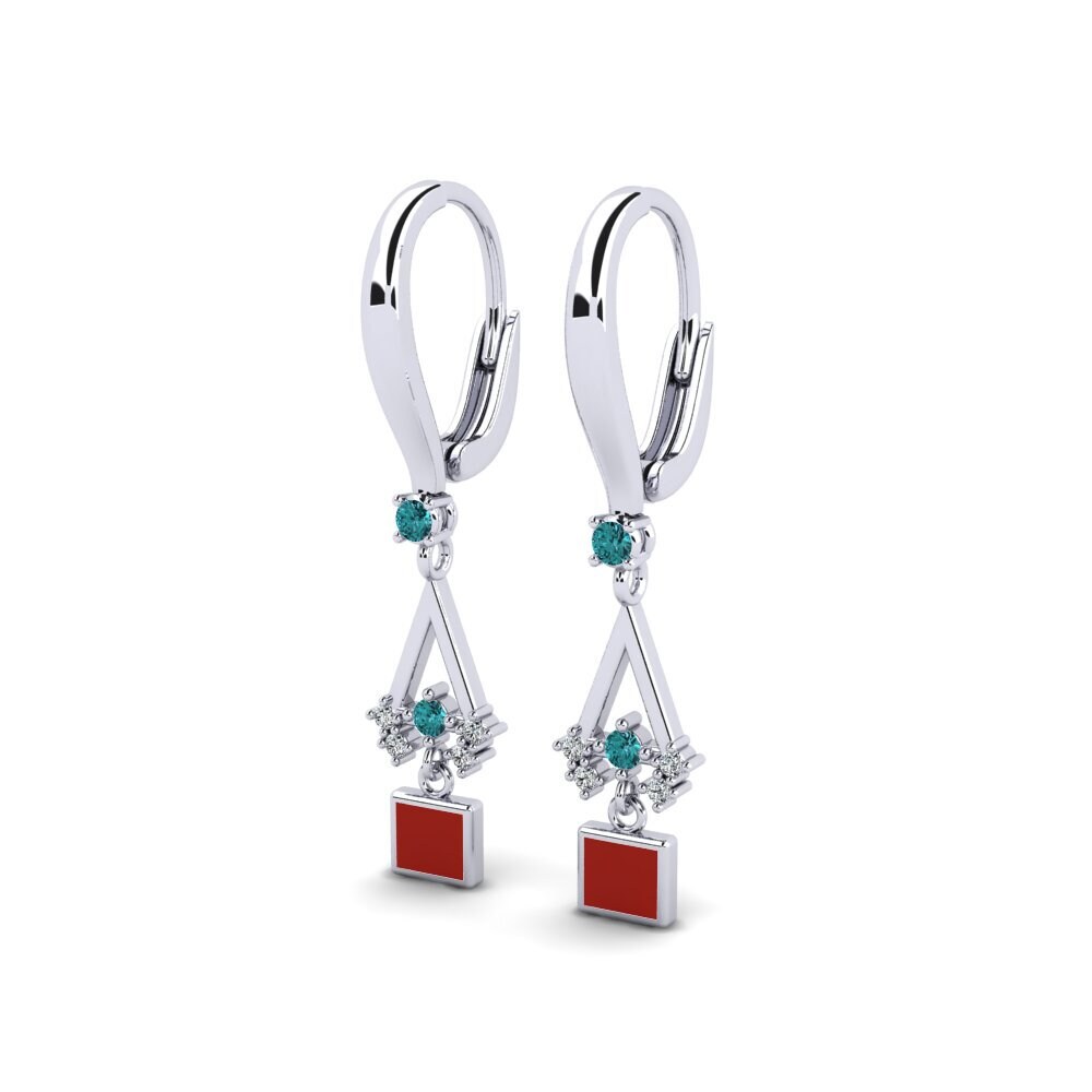 Blauer Diamant Damen ohrring Carisa