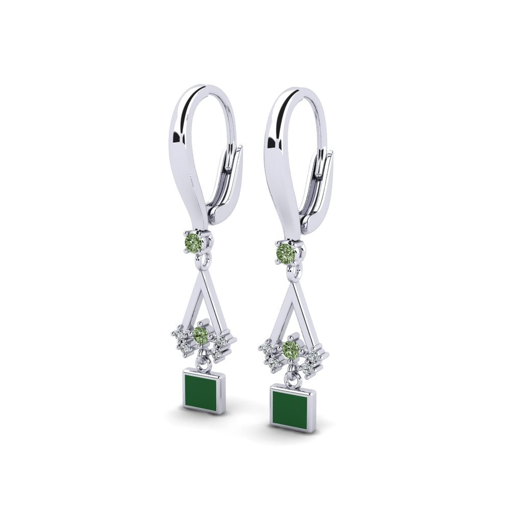 Diamante Verde Pendiente de mujer Carisa
