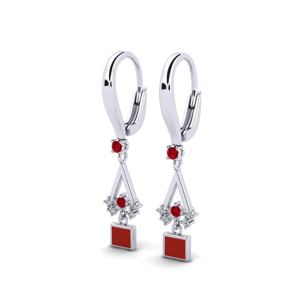 Red Zirconia Women's Earring Carisa