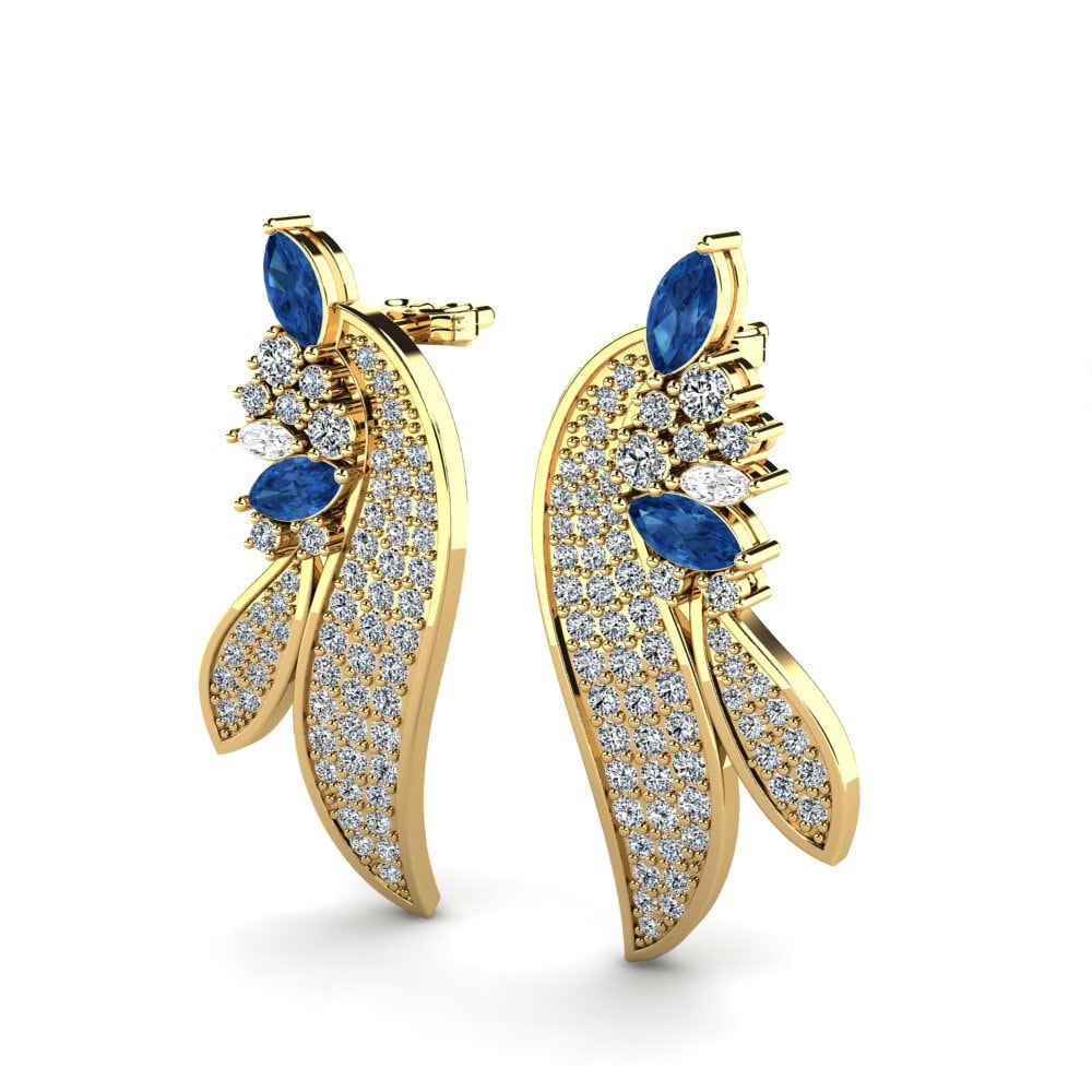 Dark Blue Zirconia Earring Carissa