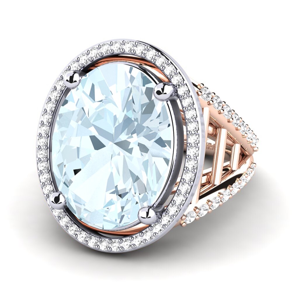 18ct Rose & White Gold Ring Carlene