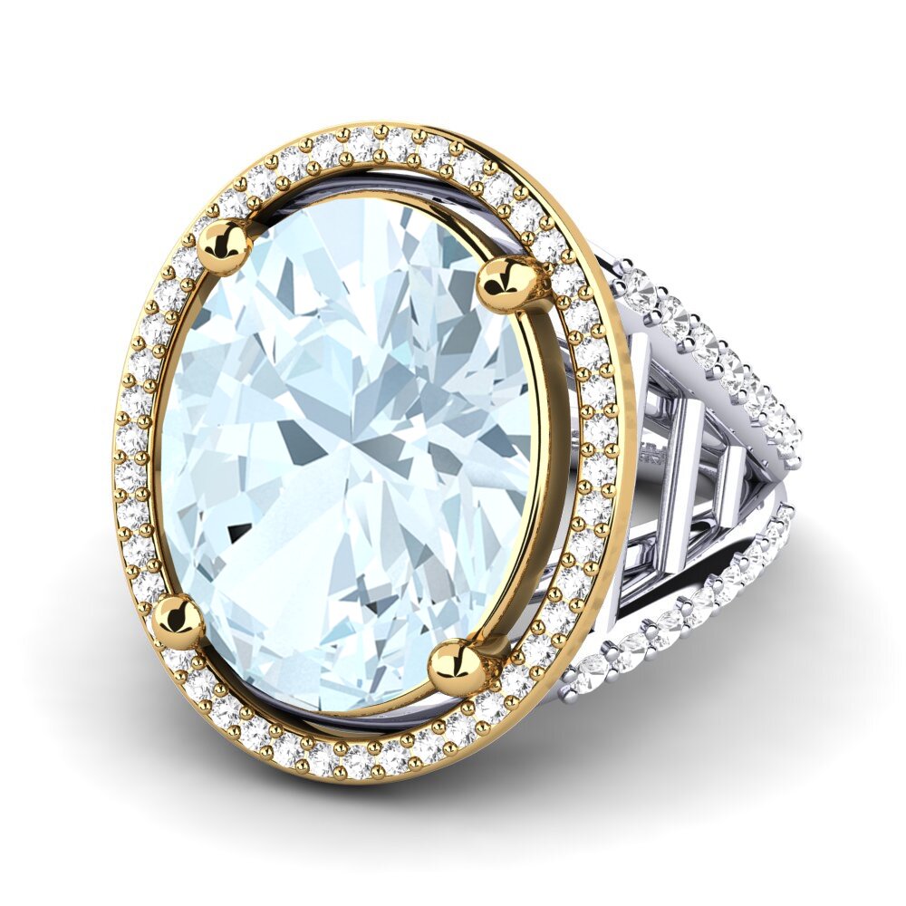 18ct White / Yellow Gold Ring Carlene