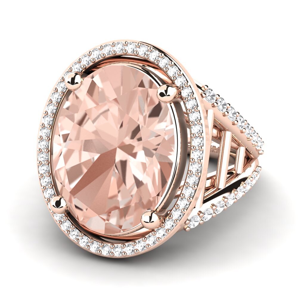 9k Rose Gold Morganite Ring Carlene