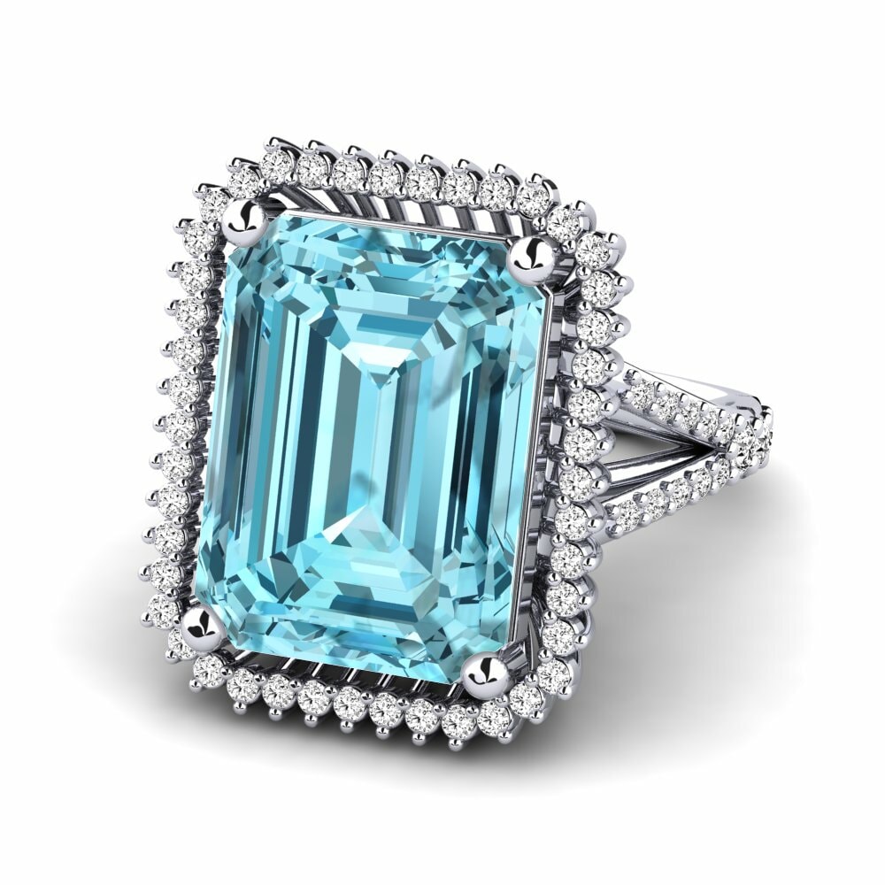 Blue Zircon Ring Carli