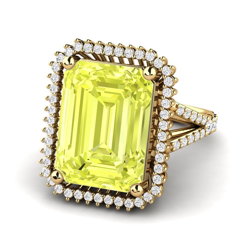 Lemon Quartz Ring Carli