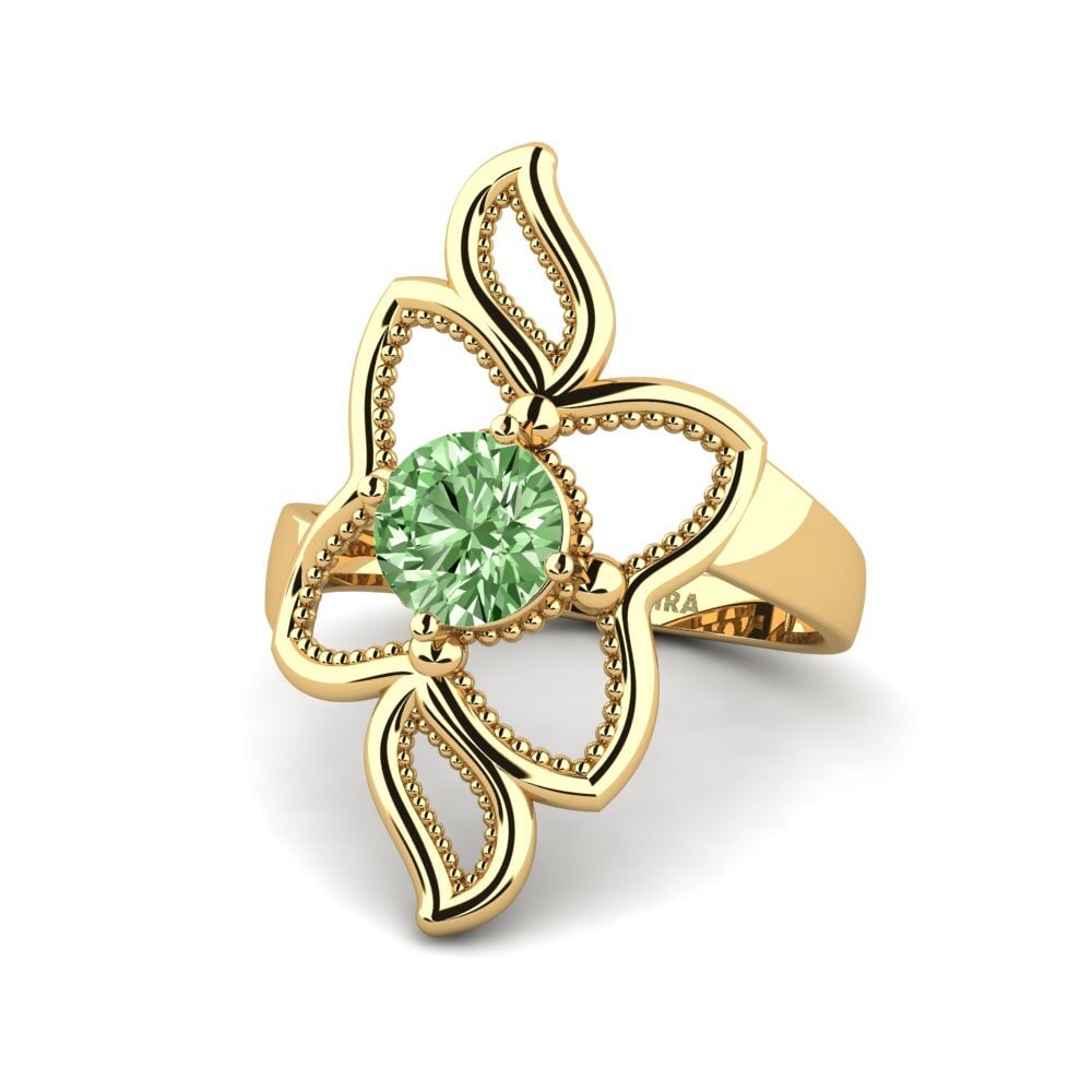 Diamante Verde Anillo Carlo