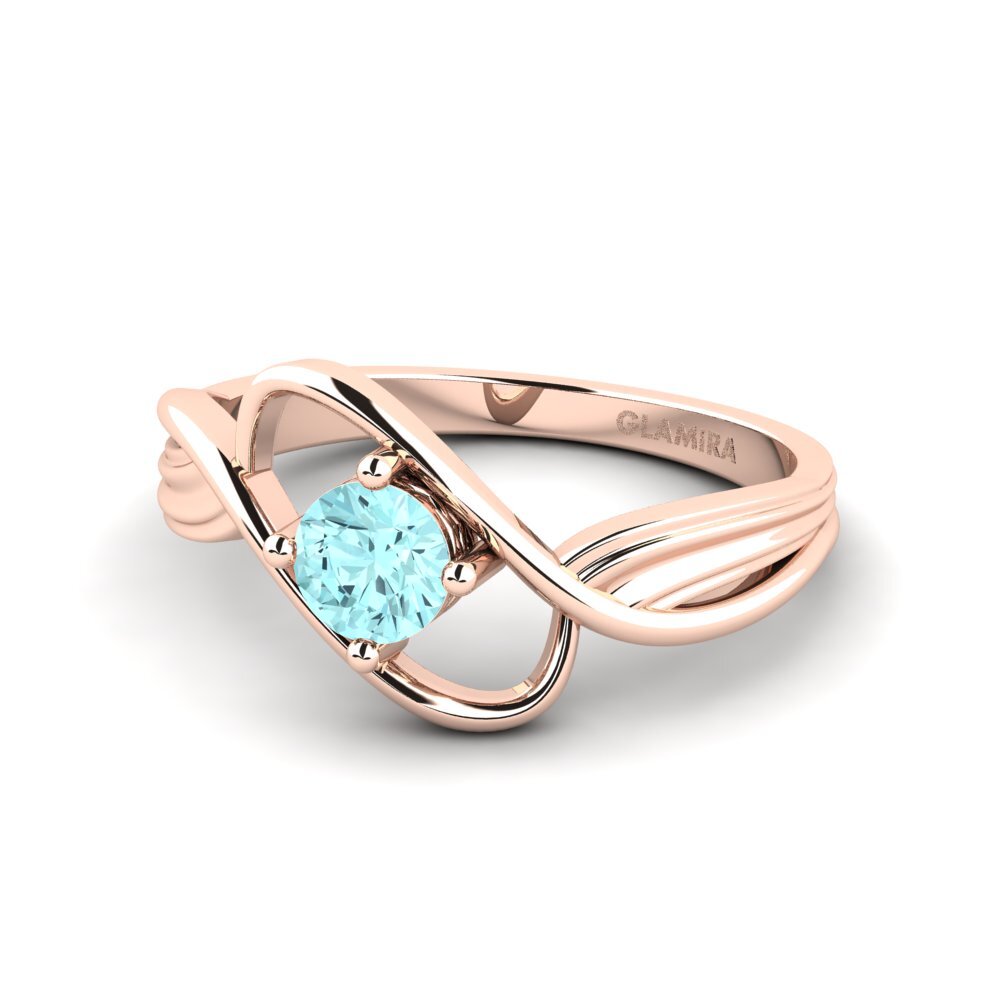 Aguamarina Anillo de compromiso Carnian