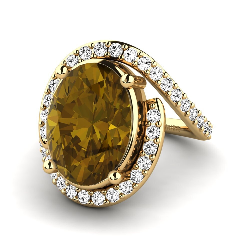 Brown Zircon Ring Carolann