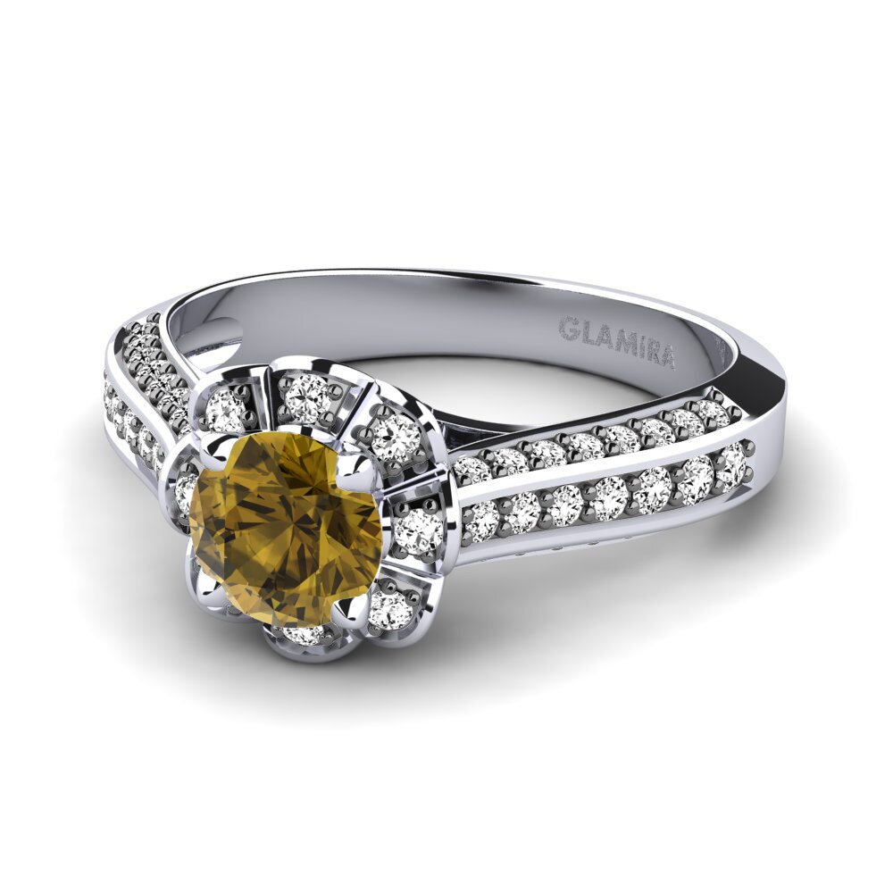 Circón Marrón Anillo de compromiso Carolynn