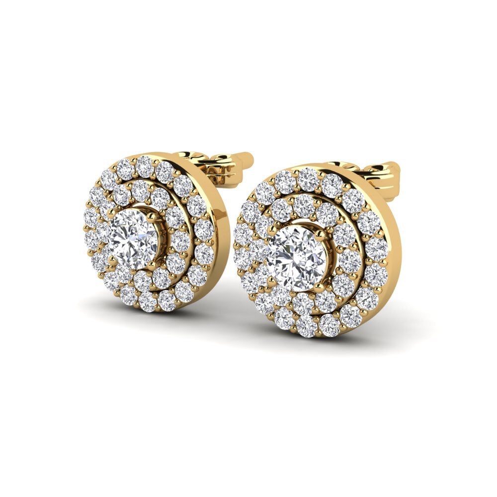 14ct Yellow Gold Women's Earring Carreiro