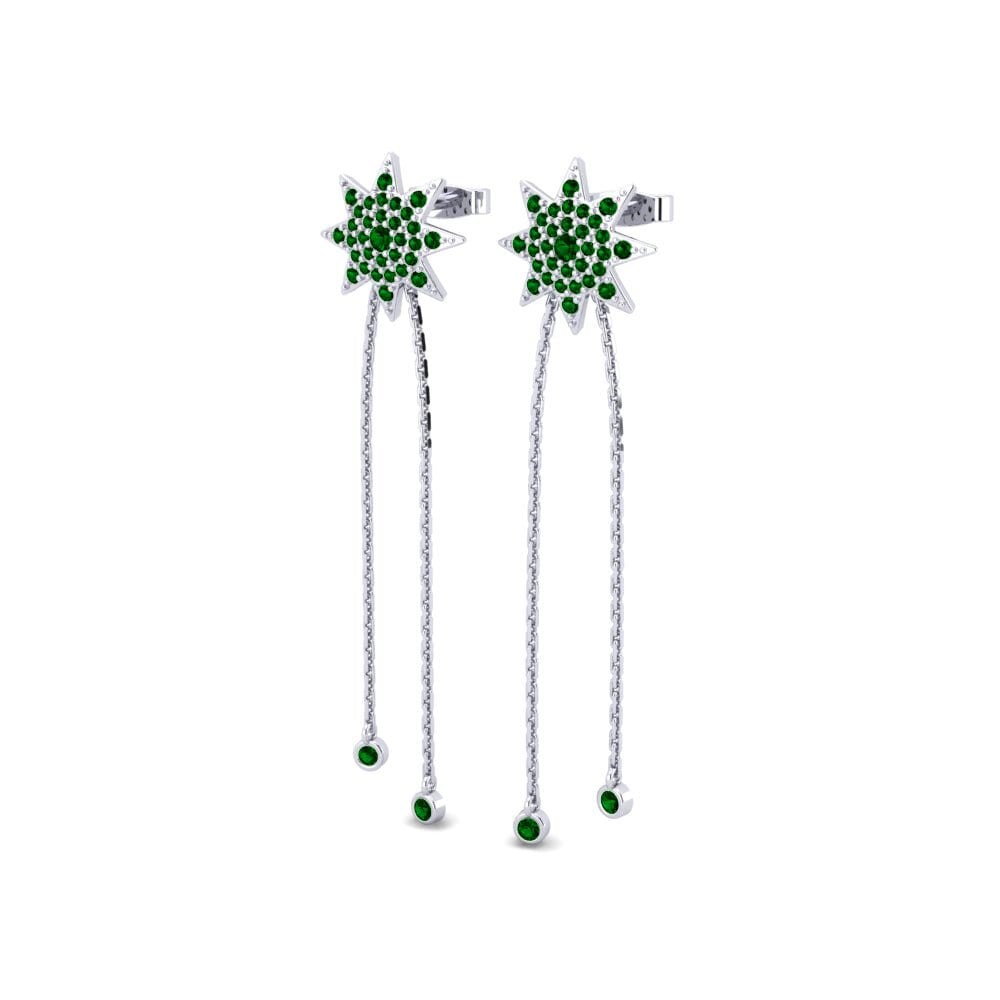 Green Zirconia Earring Cascata