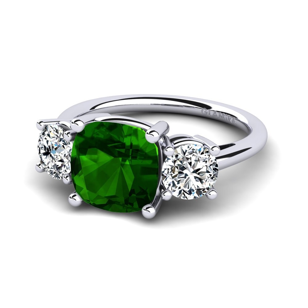 Green Tourmaline Engagement Ring Casonia