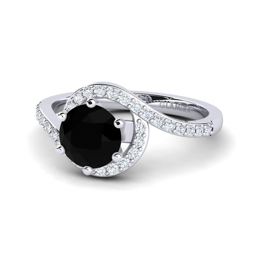 Sort Safir Forlovelsesring Cassia 1.0 crt