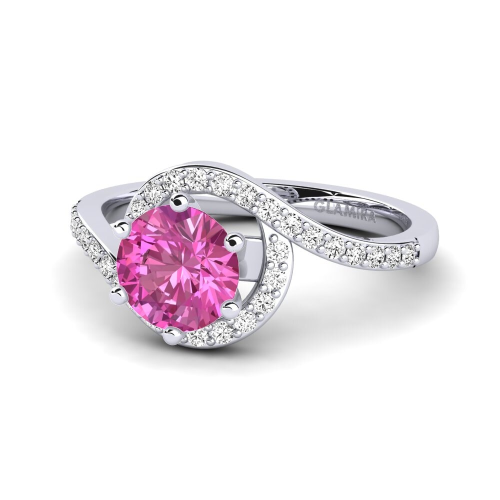 Rosa Topas Forlovelsesring Cassia 1.0 crt
