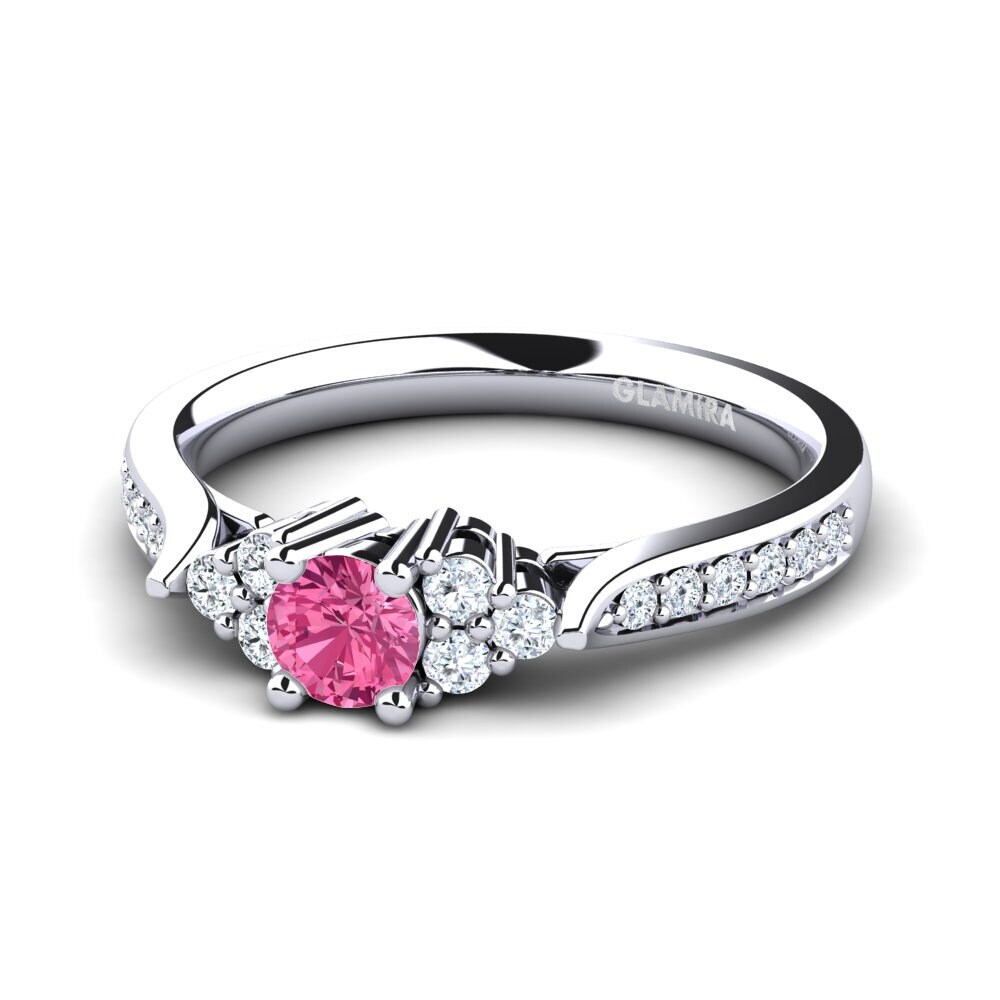 Pink Tourmaline Engagement Ring Cassidy