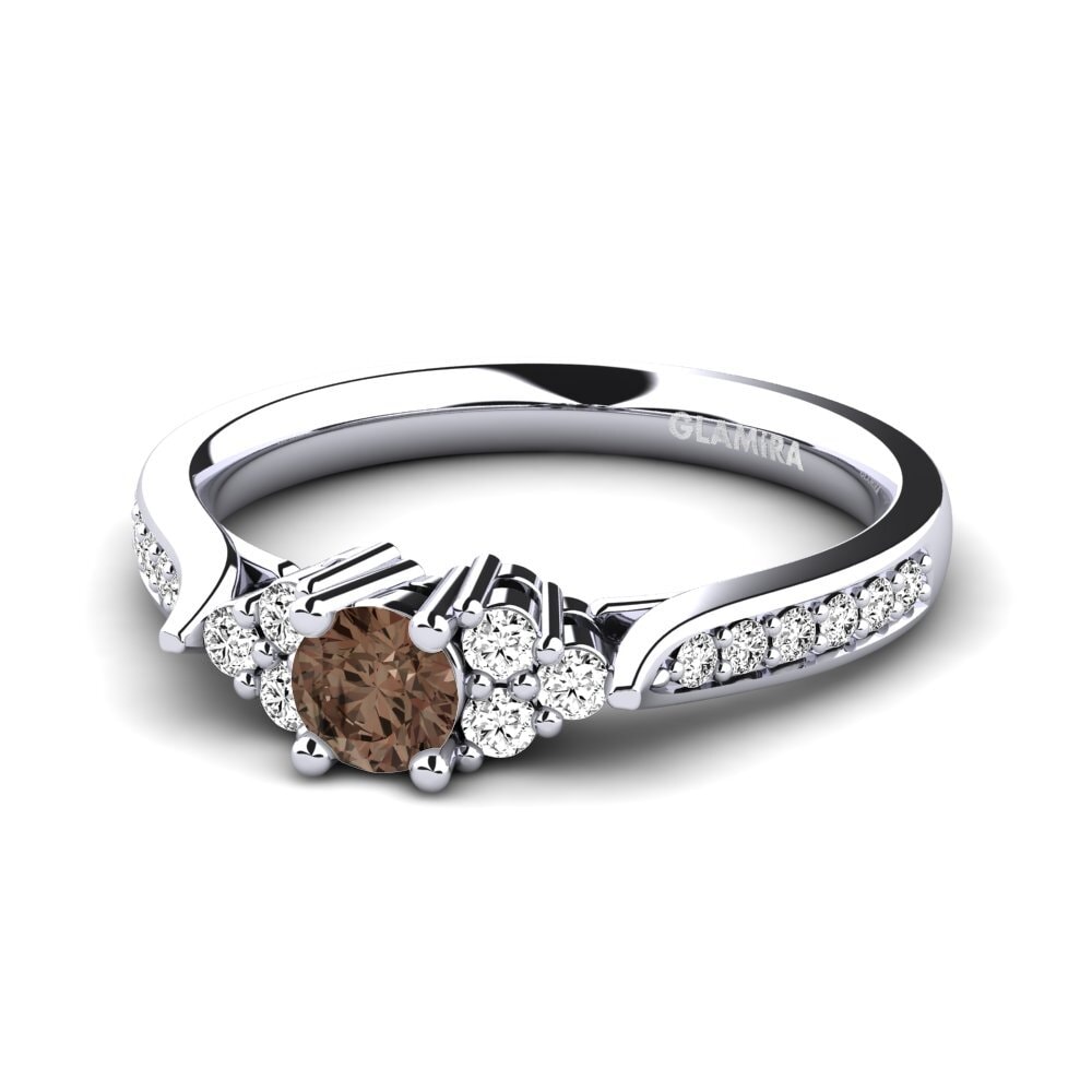 Smoky Quartz Engagement Ring Cassidy