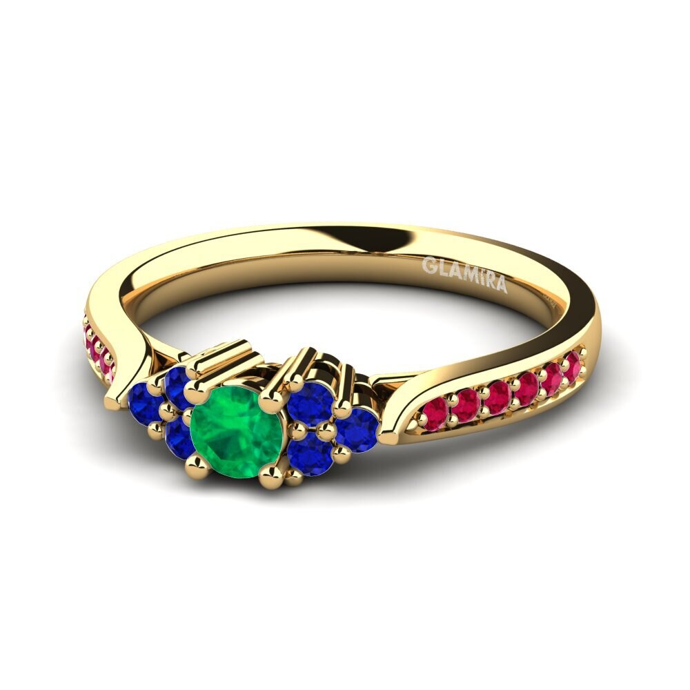 9k Yellow Gold Engagement Ring Cassidy 0.16 crt