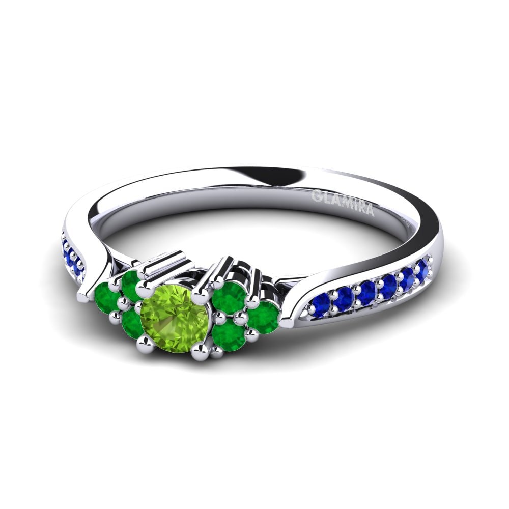 Peridot Engagement Ring Cassidy 0.16 crt