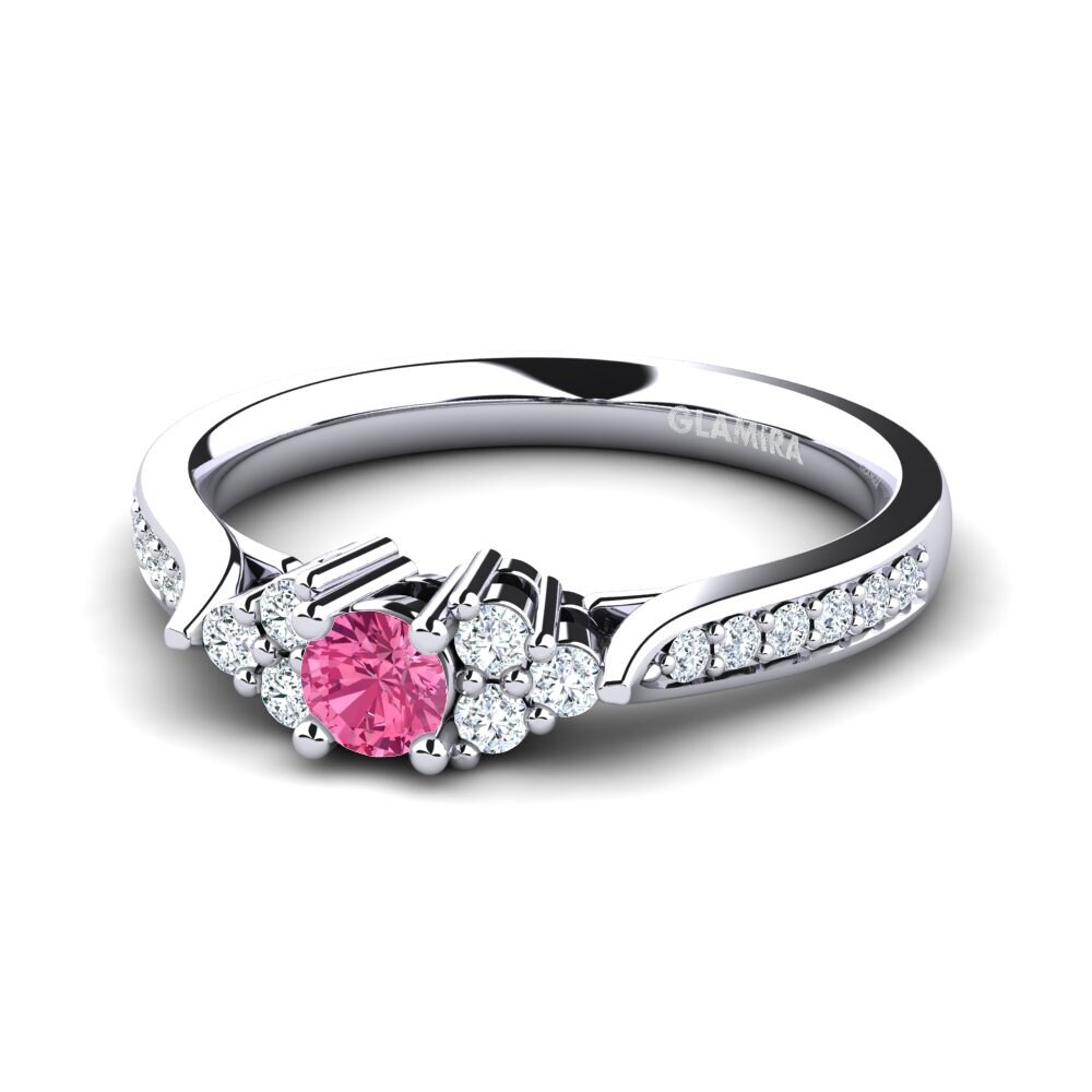 Pink Tourmaline Engagement Ring Cassidy 0.16 crt
