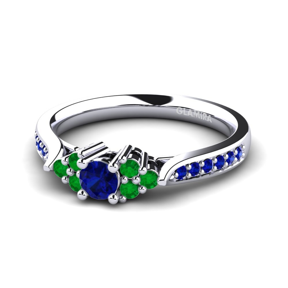 Zafiro Anillo de compromiso Cassidy 0.16 crt