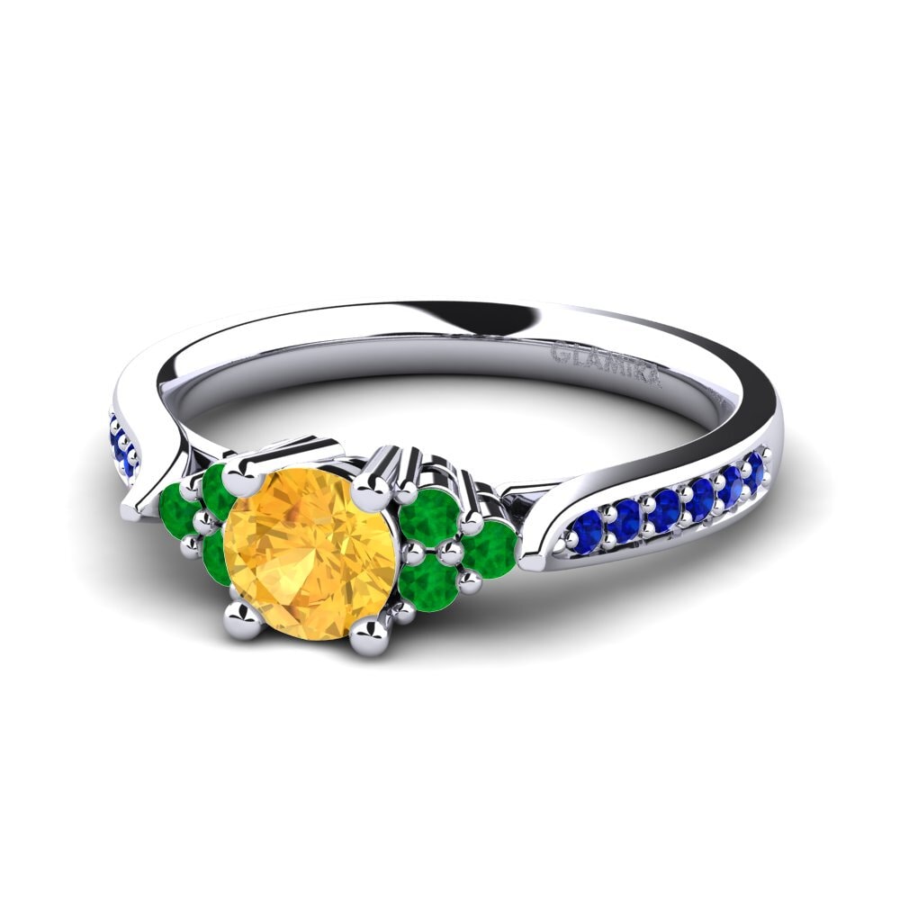 Plata 925 Anillo de compromiso Cassidy 0.5 crt