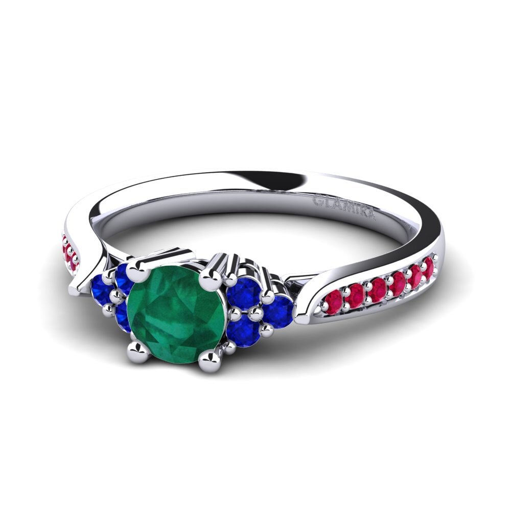 Esmeralda Anillo de compromiso Cassidy 0.5 crt