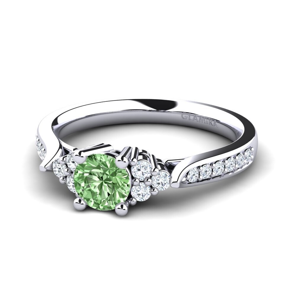 Green Diamond Engagement Ring Cassidy 0.5 crt