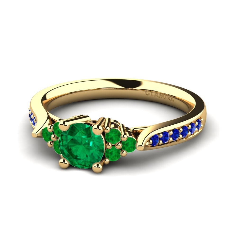 14K Yellow Gold Engagement Ring Cassidy 0.5 crt