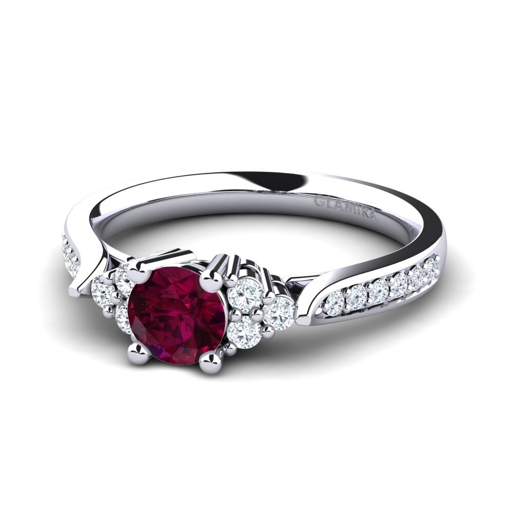 Rhodolite Garnet Engagement Ring Cassidy 0.5 crt