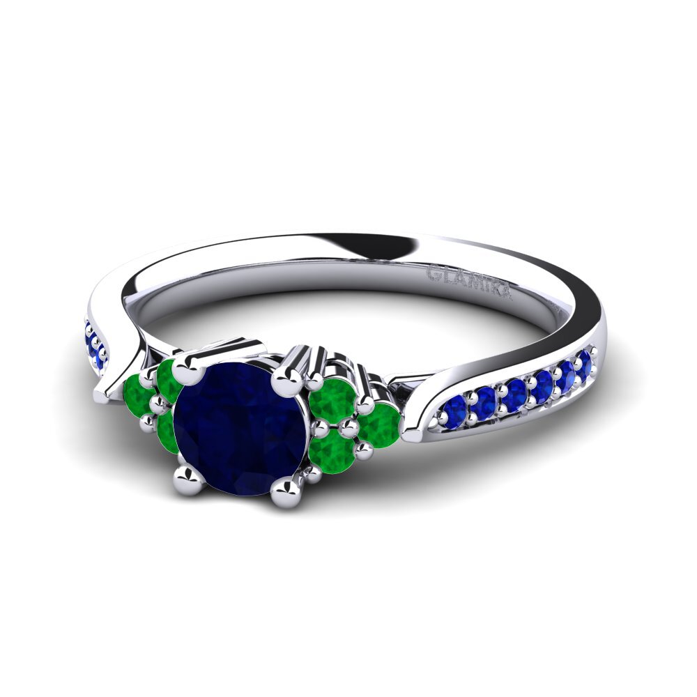 Zafiro Anillo de compromiso Cassidy 0.5 crt