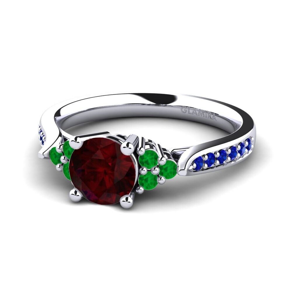 Garnet Engagement Ring Cassidy 0.8 crt