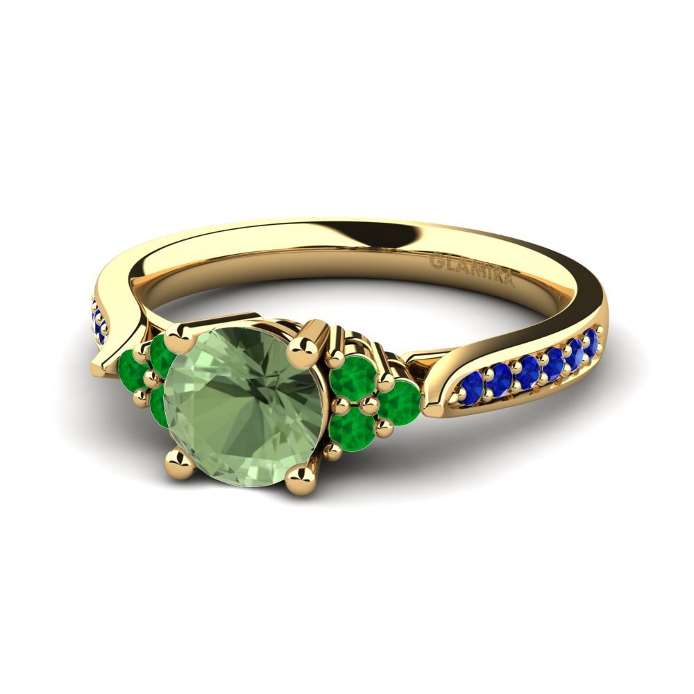 9k Yellow Gold Engagement Ring Cassidy 0.8 crt