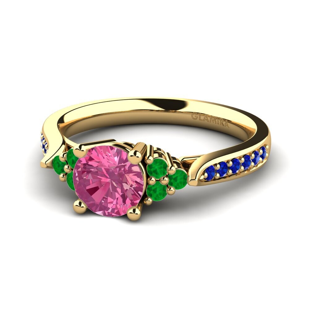 14k Yellow Gold Engagement Ring Cassidy 0.8 crt