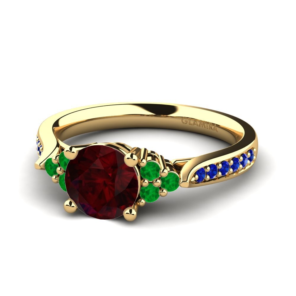 14k Yellow Gold Engagement Ring Cassidy 1.0 crt