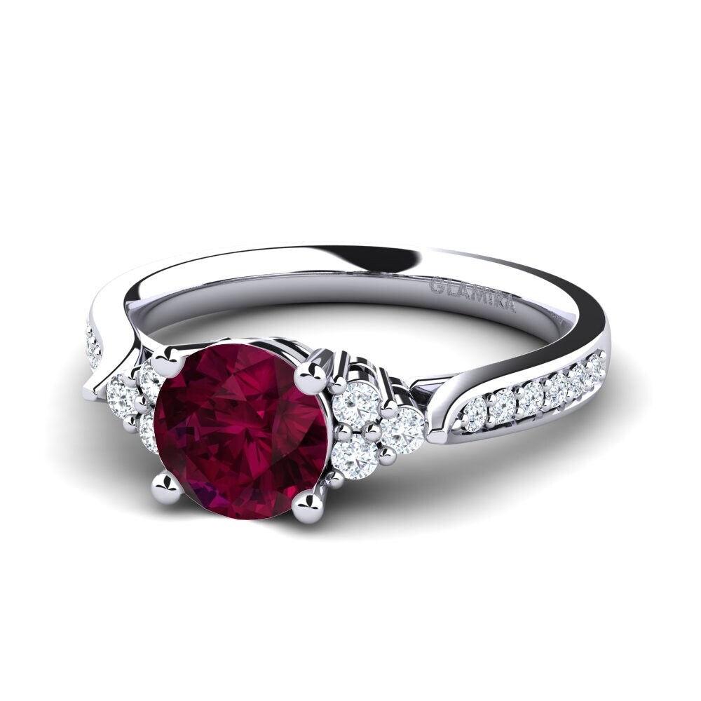 Rhodolite Garnet Engagement Ring Cassidy 1.0 crt