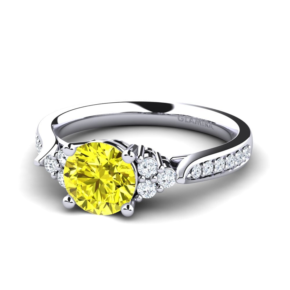 Yellow Diamond Engagement Ring Cassidy 1.0 crt