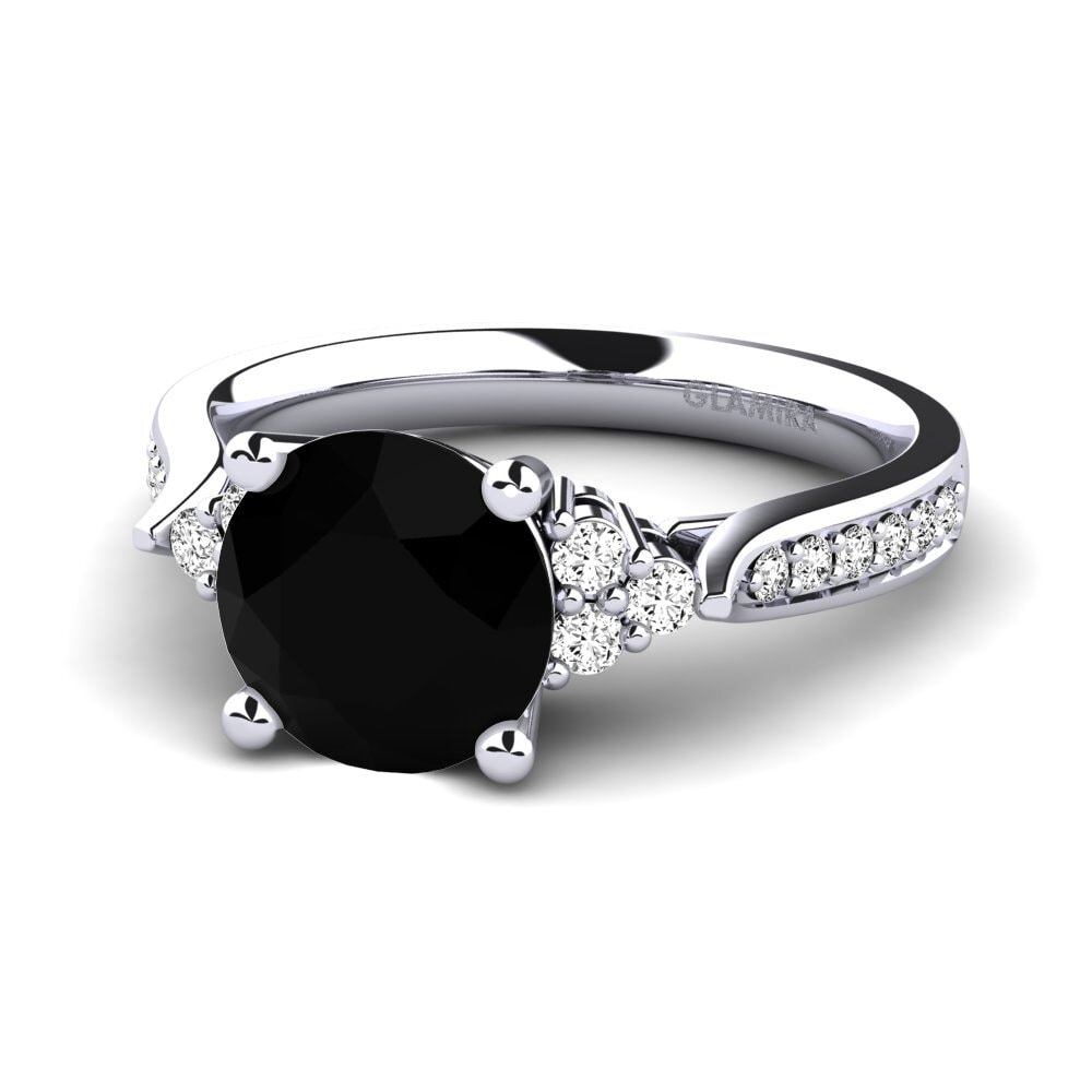 Ónix Negro Anillo de compromiso Cassidy 2.0 crt