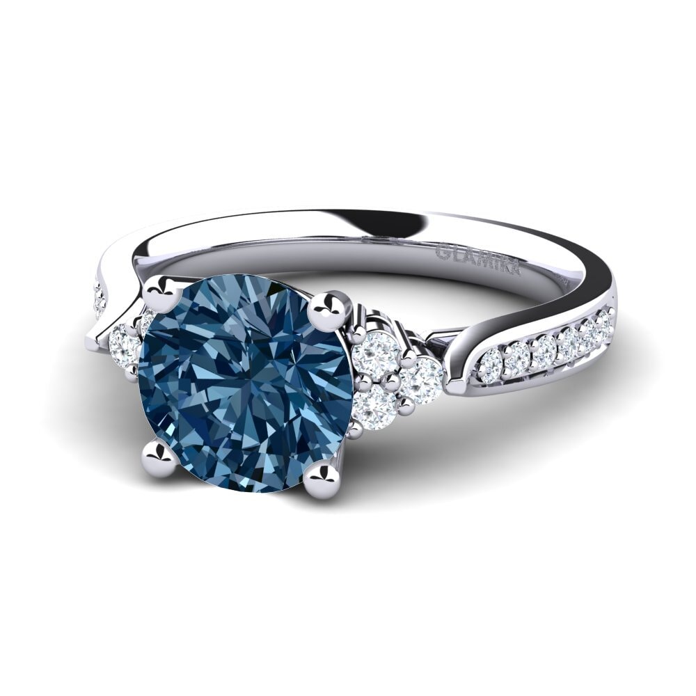 Blue Diamond Engagement Ring Cassidy 2.0 crt