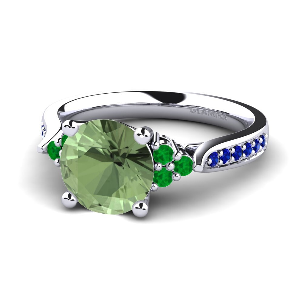 Green Sapphire Engagement Ring Cassidy 2.0 crt