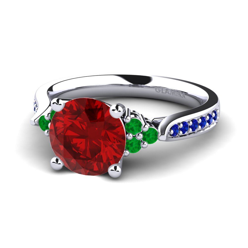 Ruby (Lab Created) Engagement Ring Cassidy 2.0 crt