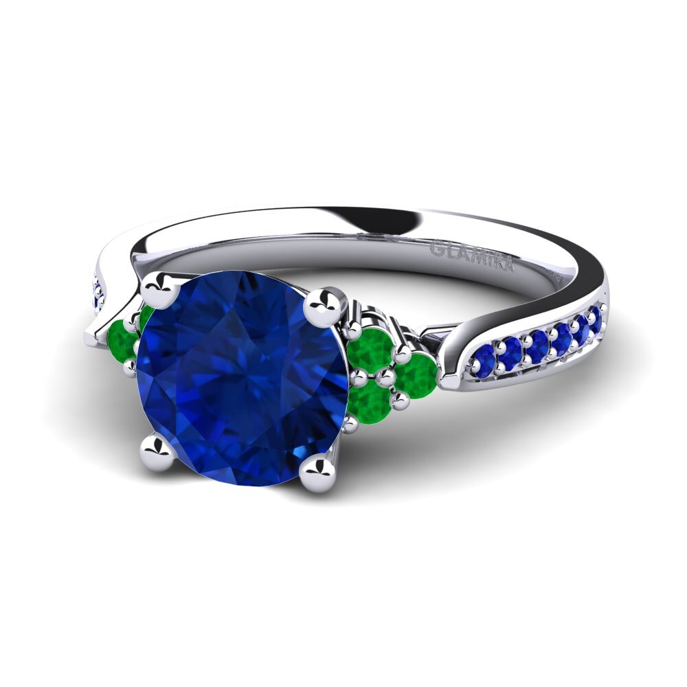 Sapphire (Lab Created) Engagement Ring Cassidy 2.0 crt