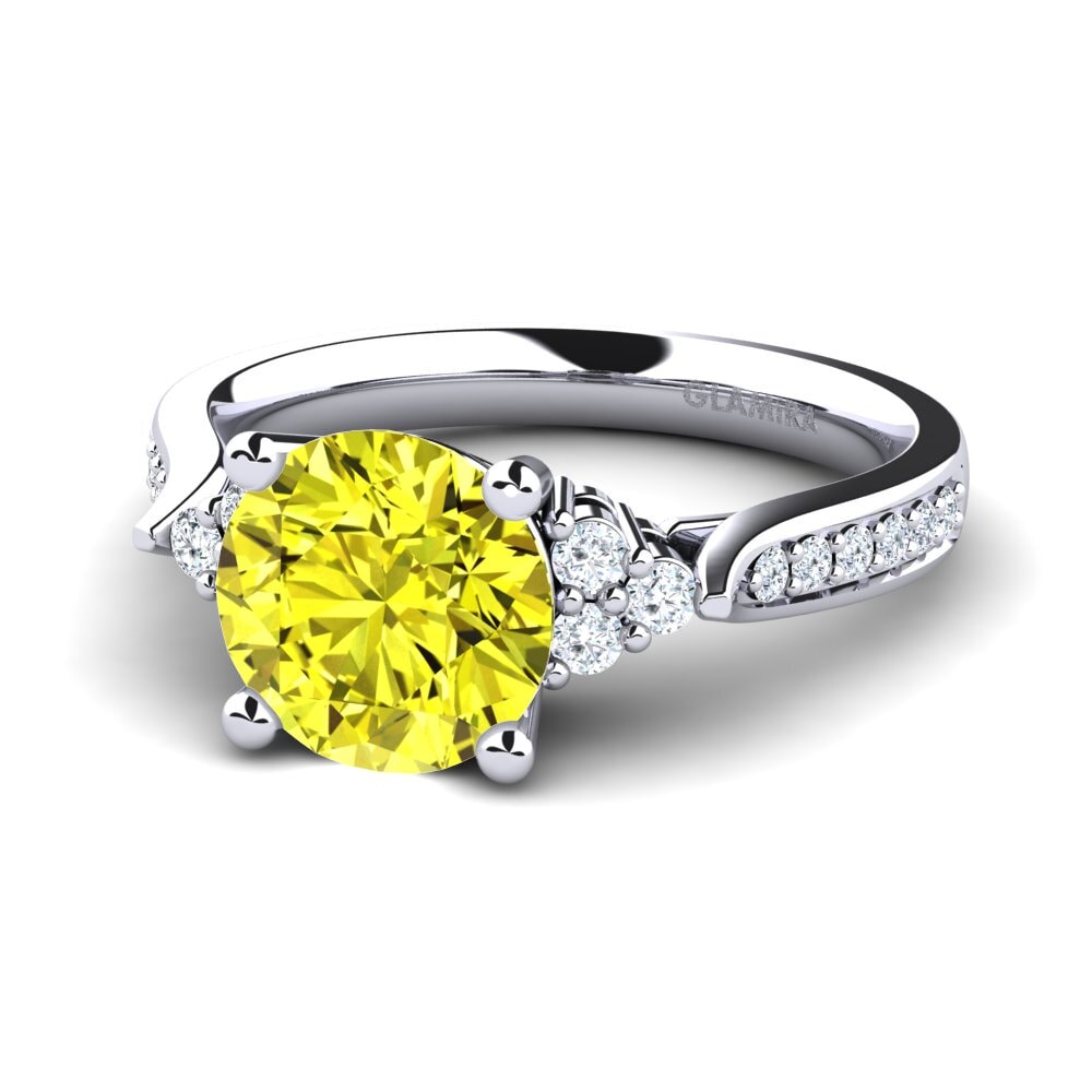Yellow Diamond Engagement Ring Cassidy 2.0 crt