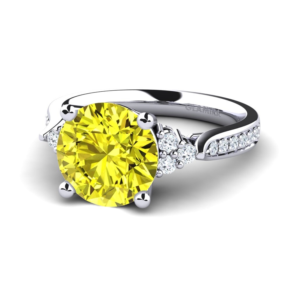 Yellow Diamond Engagement Ring Cassidy 3.0 crt